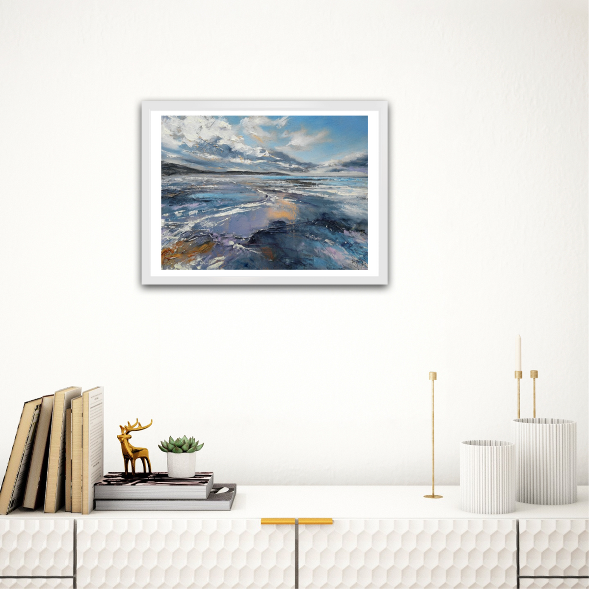 'Woolacombe Love' Open Edition Fine Art Print A4 image 1
