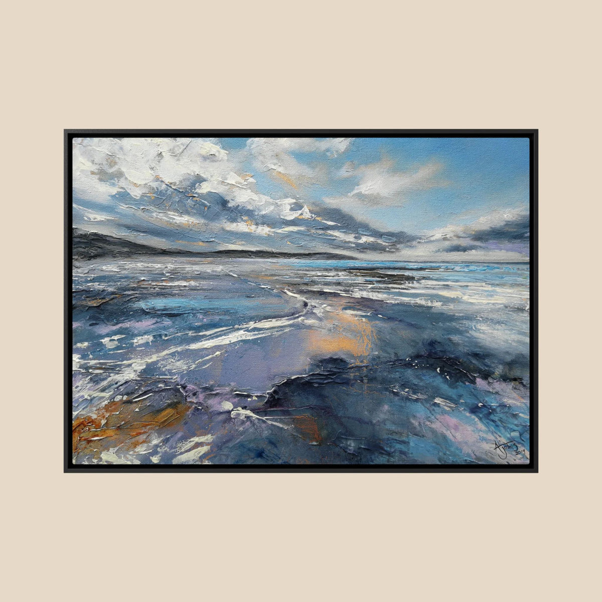 'Woolacombe Love' Open Edition Fine Art Canvas Print