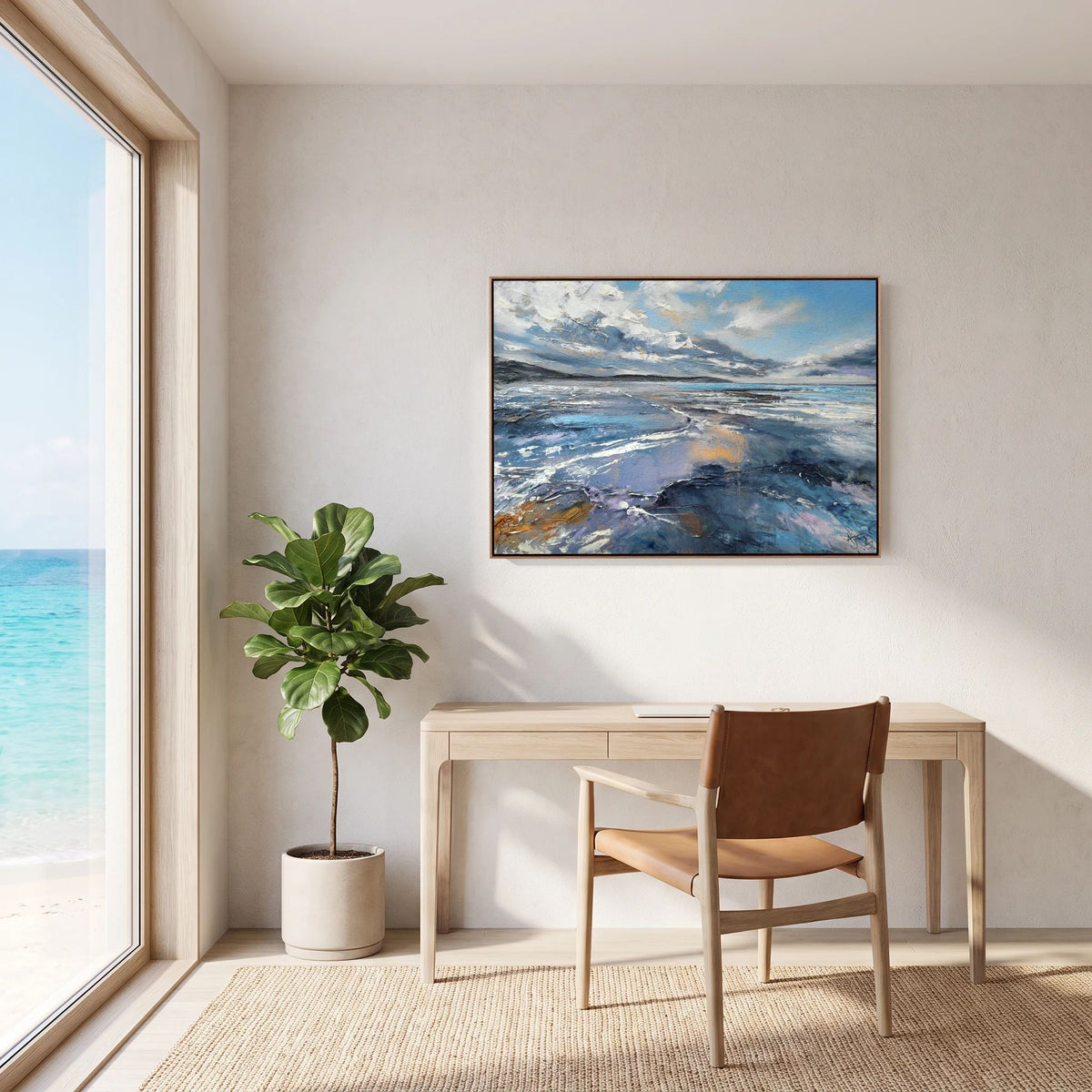 'Woolacombe Love' Open Edition Fine Art Canvas Print