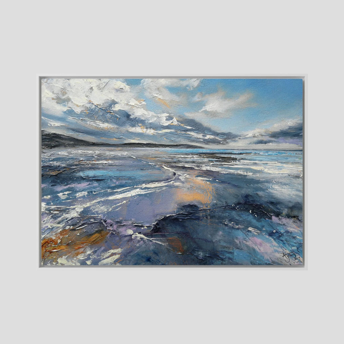 'Woolacombe Love' Open Edition Fine Art Canvas Print