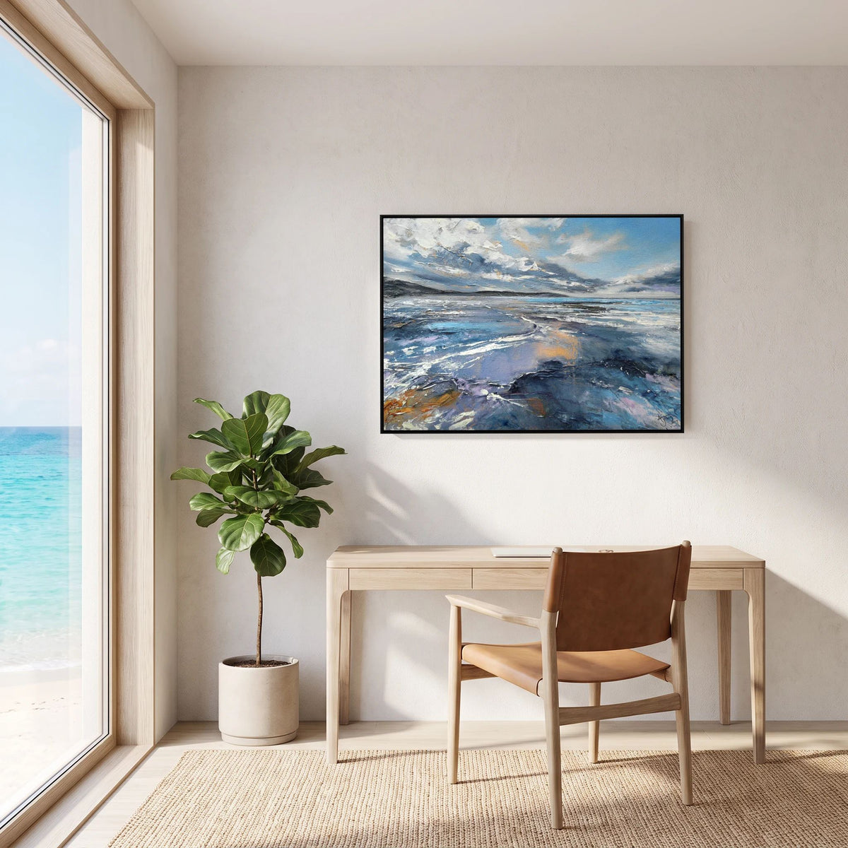 'Woolacombe Love' Open Edition Fine Art Canvas Print