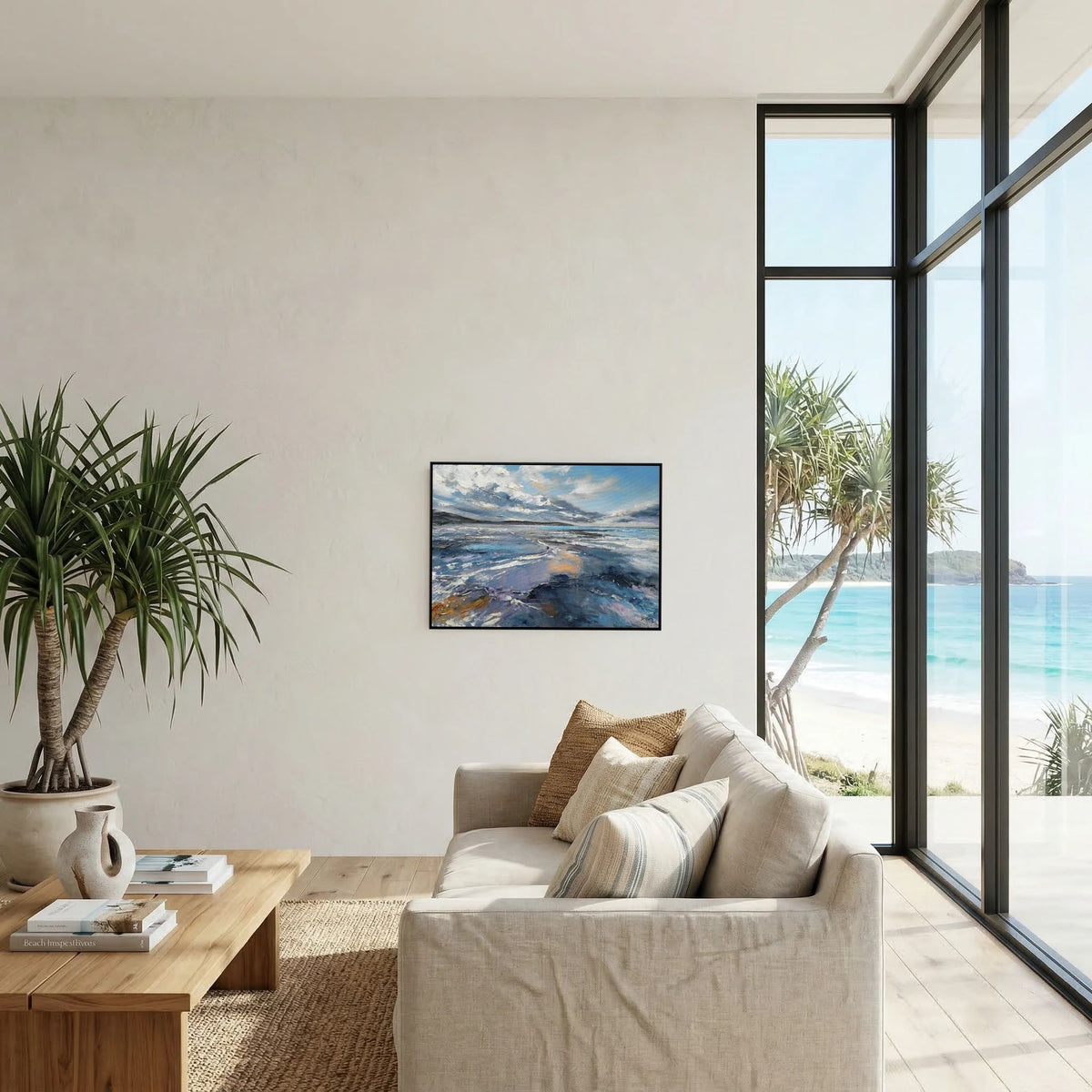 'Woolacombe Love' Open Edition Fine Art Canvas Print