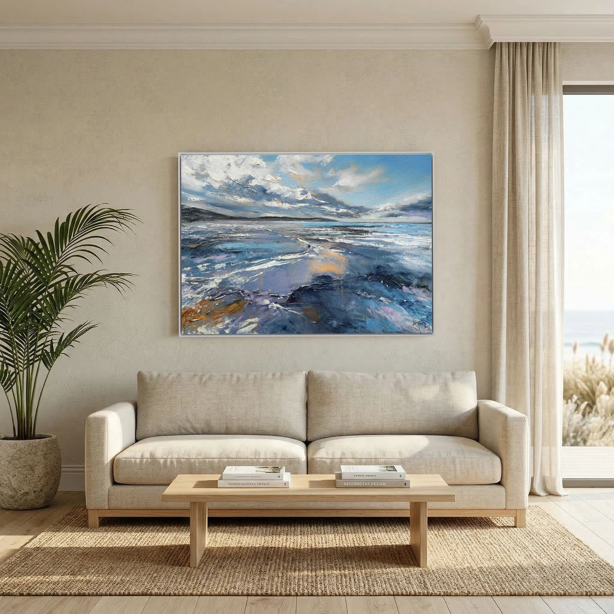 'Woolacombe Love' Open Edition Fine Art Canvas Print
